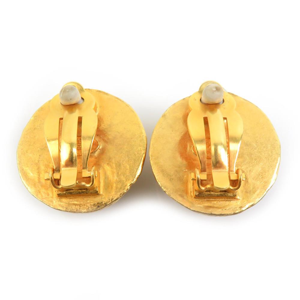 CHANEL Authentic White Pearl Logo Earrings - Picture 5 of 8